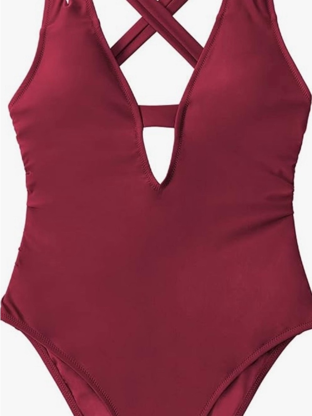 CUPSHE Women's Cross One Piece Swimsuit Beach Swimwear Bathing Suit - Size L